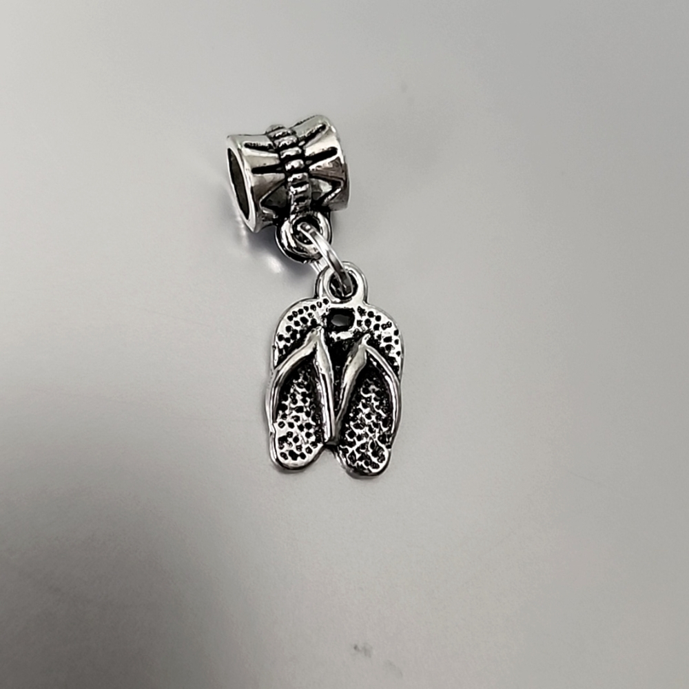 Flip Flop Charm for  Style Bracelets Fits Pandora Systems